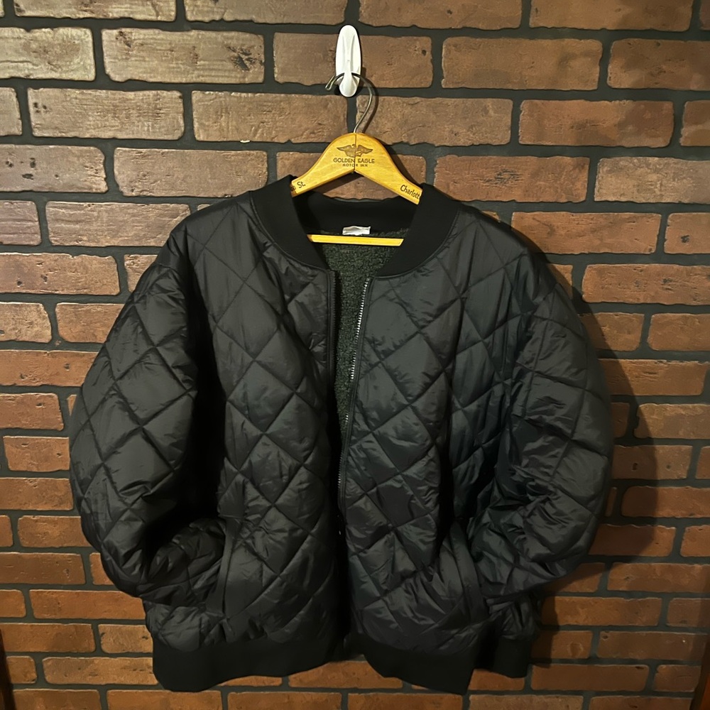 Black Quilted Men's XXL Jacket